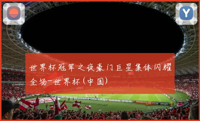 世界杯冠军之夜豪门巨星集体闪耀全场-世界杯(中国)