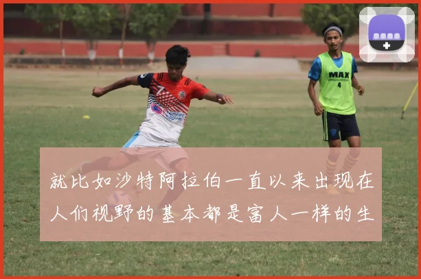 就比如沙特阿拉伯一直以来出现在人们视野的基本都是富人一样的生活